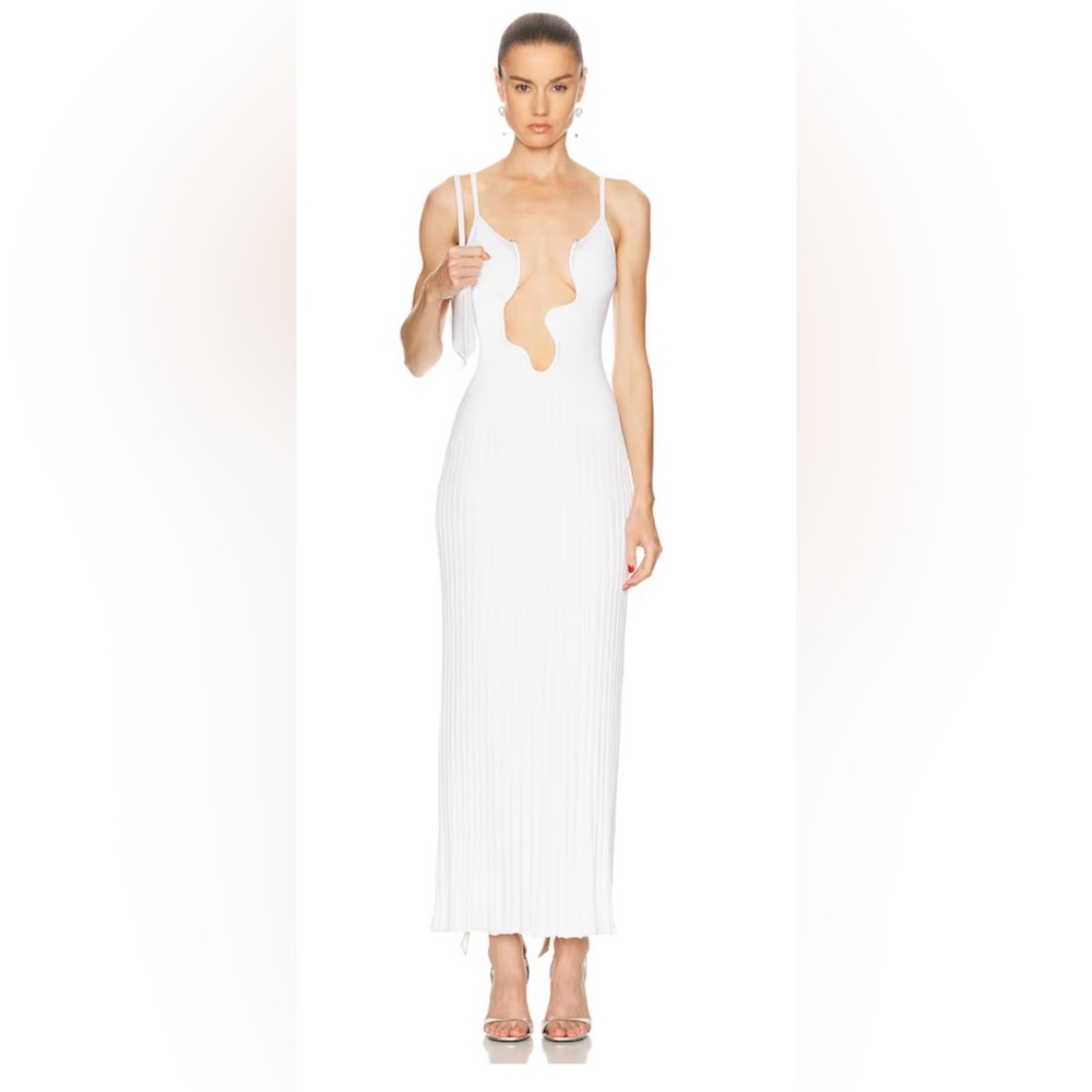 Elegant White Evening Dress